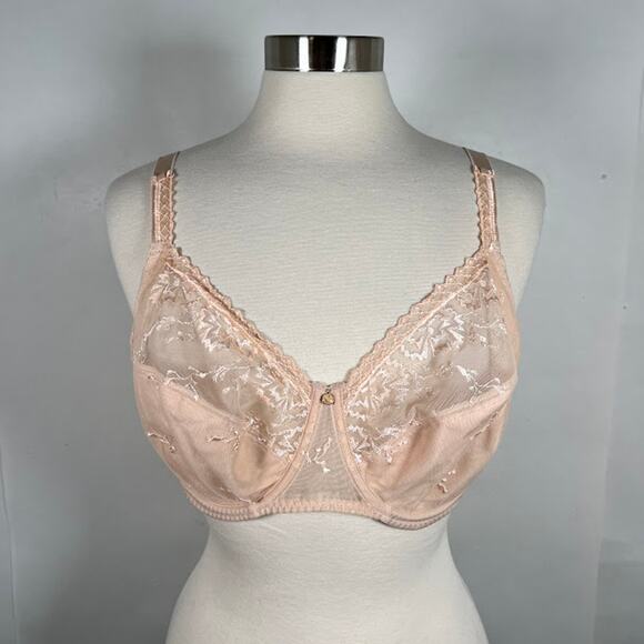 Chantelle Every Curve Full Coverage Unlined Bra 38DD Golden Beige Lingerie - Picture 3 of 11